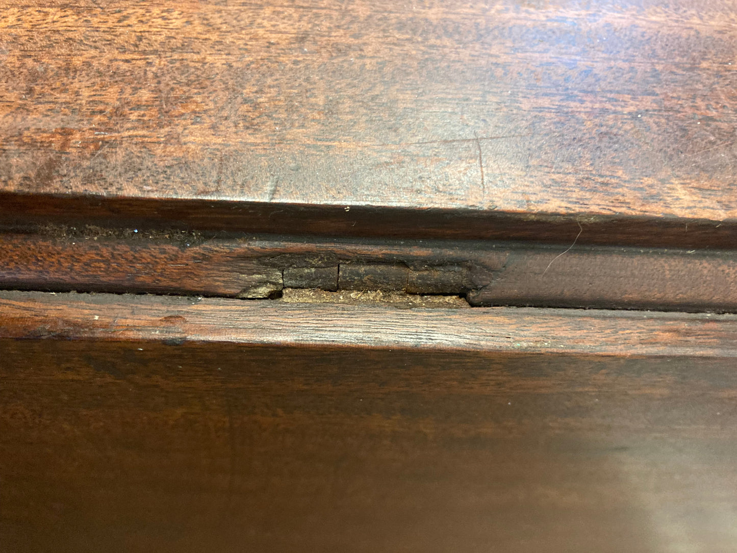 Antique Mahogany Drop Leaf Table On Pedestal With A Drawer Brass Castors
