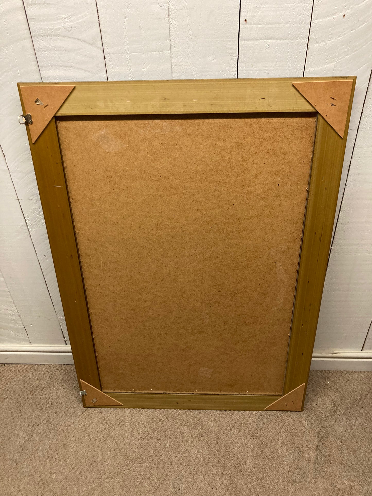 Black And Gold Framed Bevelled Wall Hanging Mirror