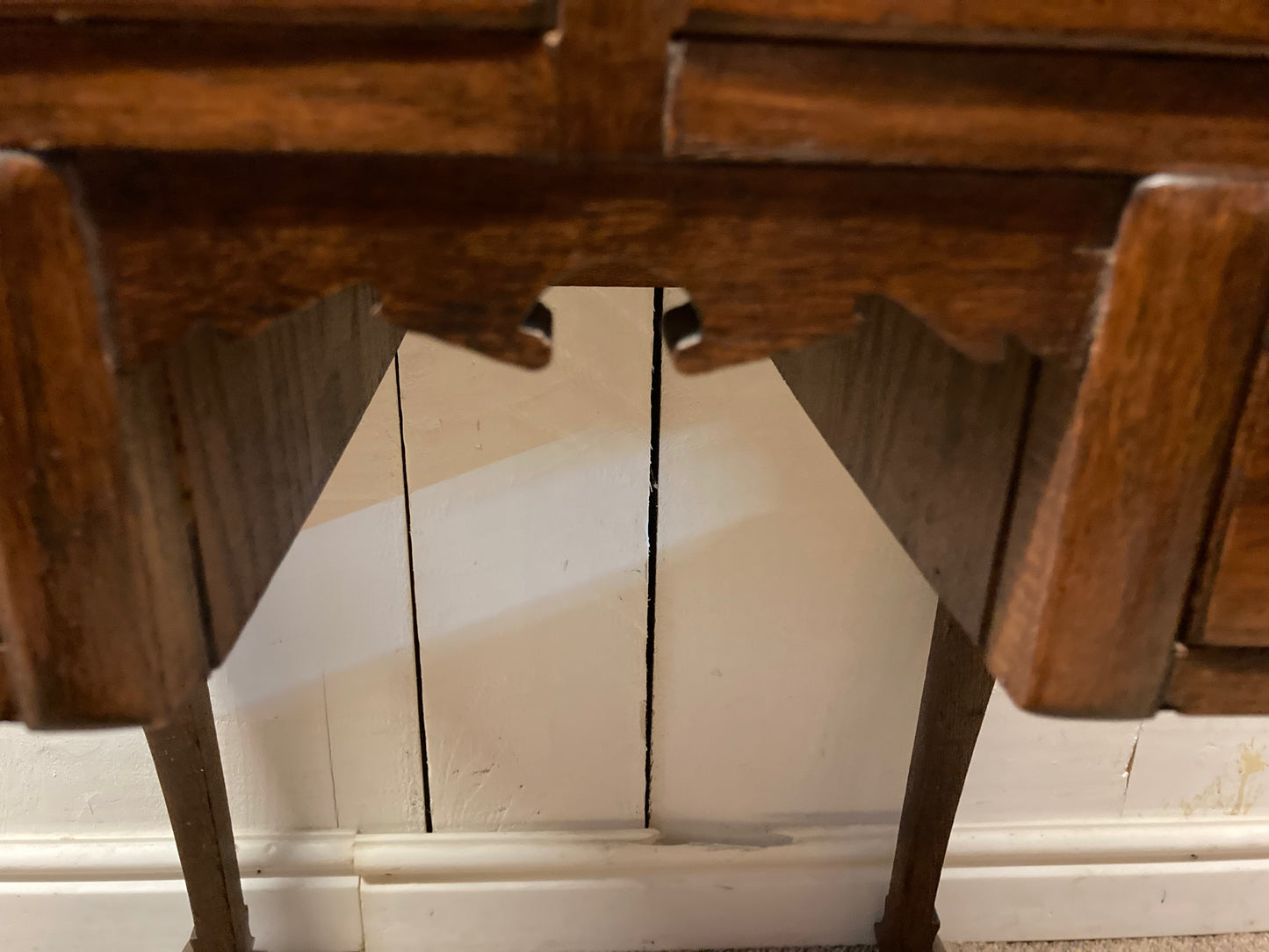 Antique Side Table Lamp Table Six Small Drawers In Need Of Some TLC