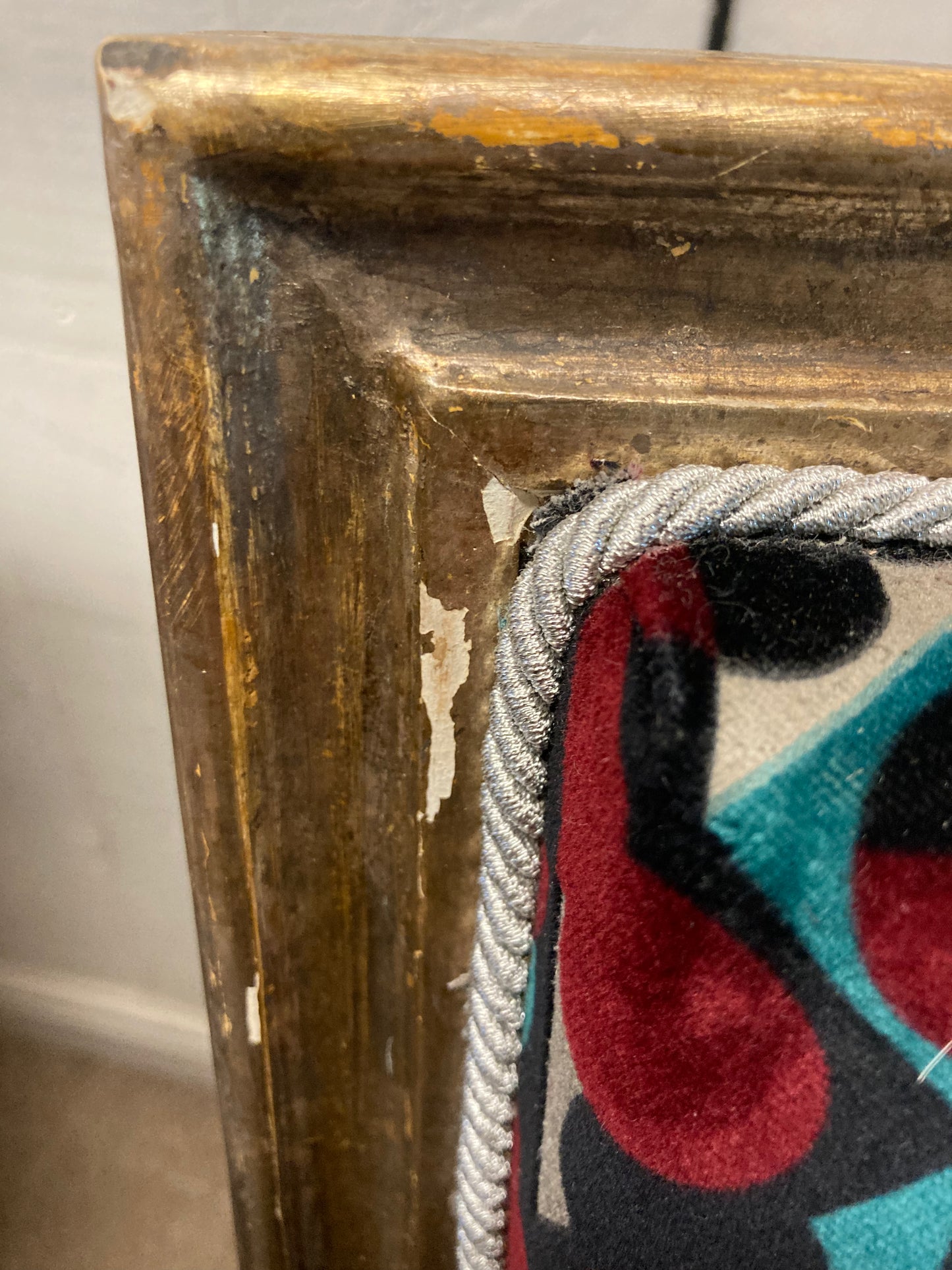 Pair Antique Gilt Frame Armchairs