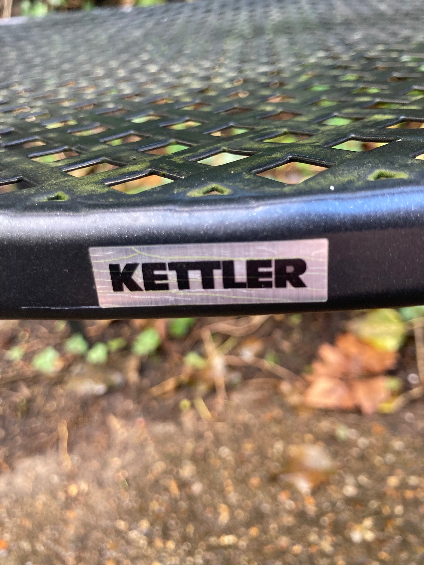 Kettler Pair Of Black Metal Garden Chairs