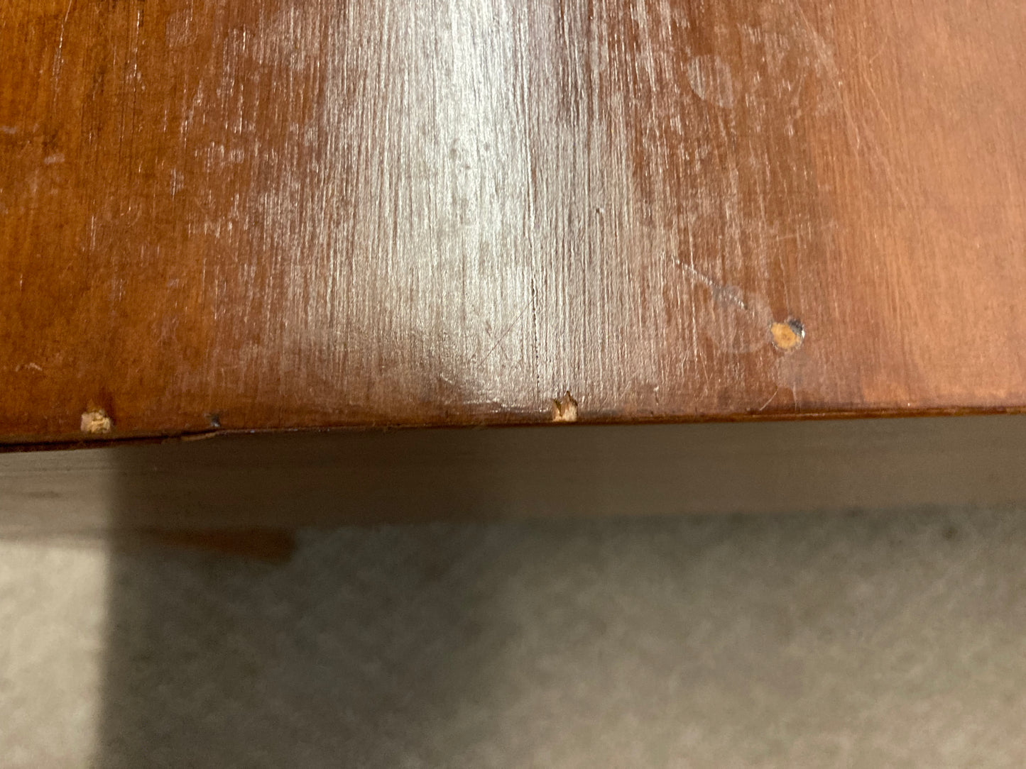 Campaign Style Square Coffee Table With A Drawer