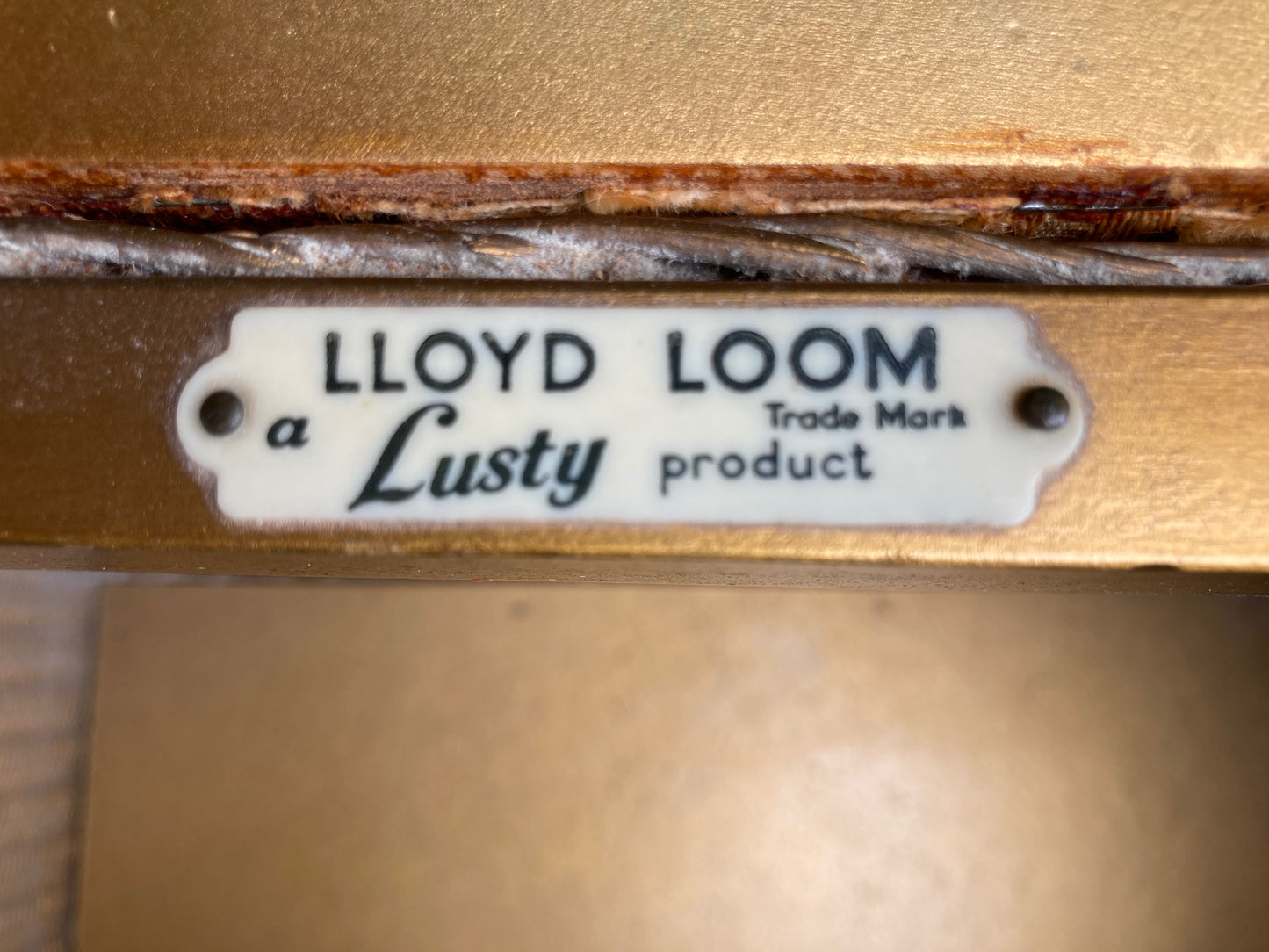 Lloyd Loom Storage Seat In Need Of Reupholstering