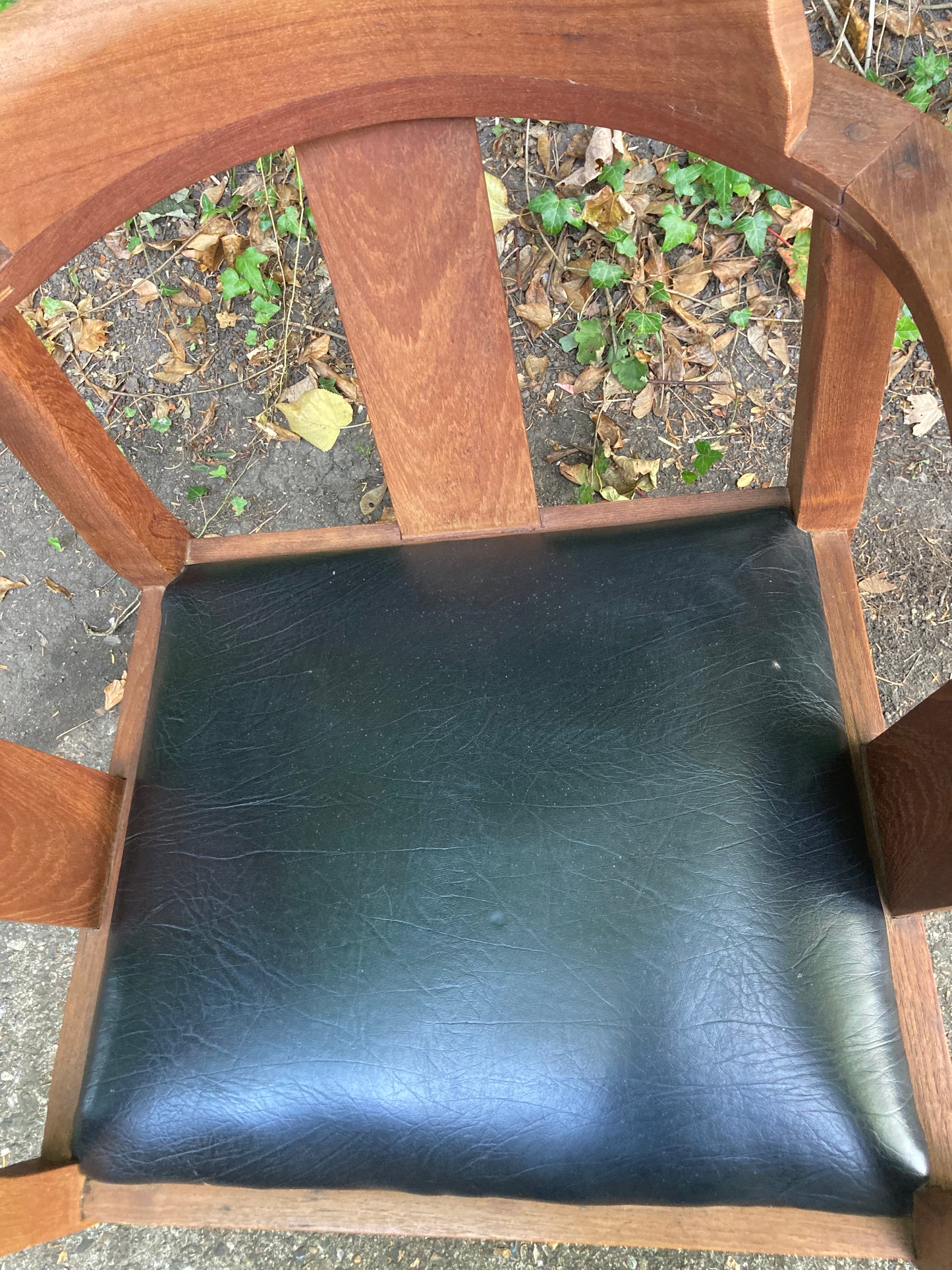 Hardwood Office Desk Chair Swivels And Tilts