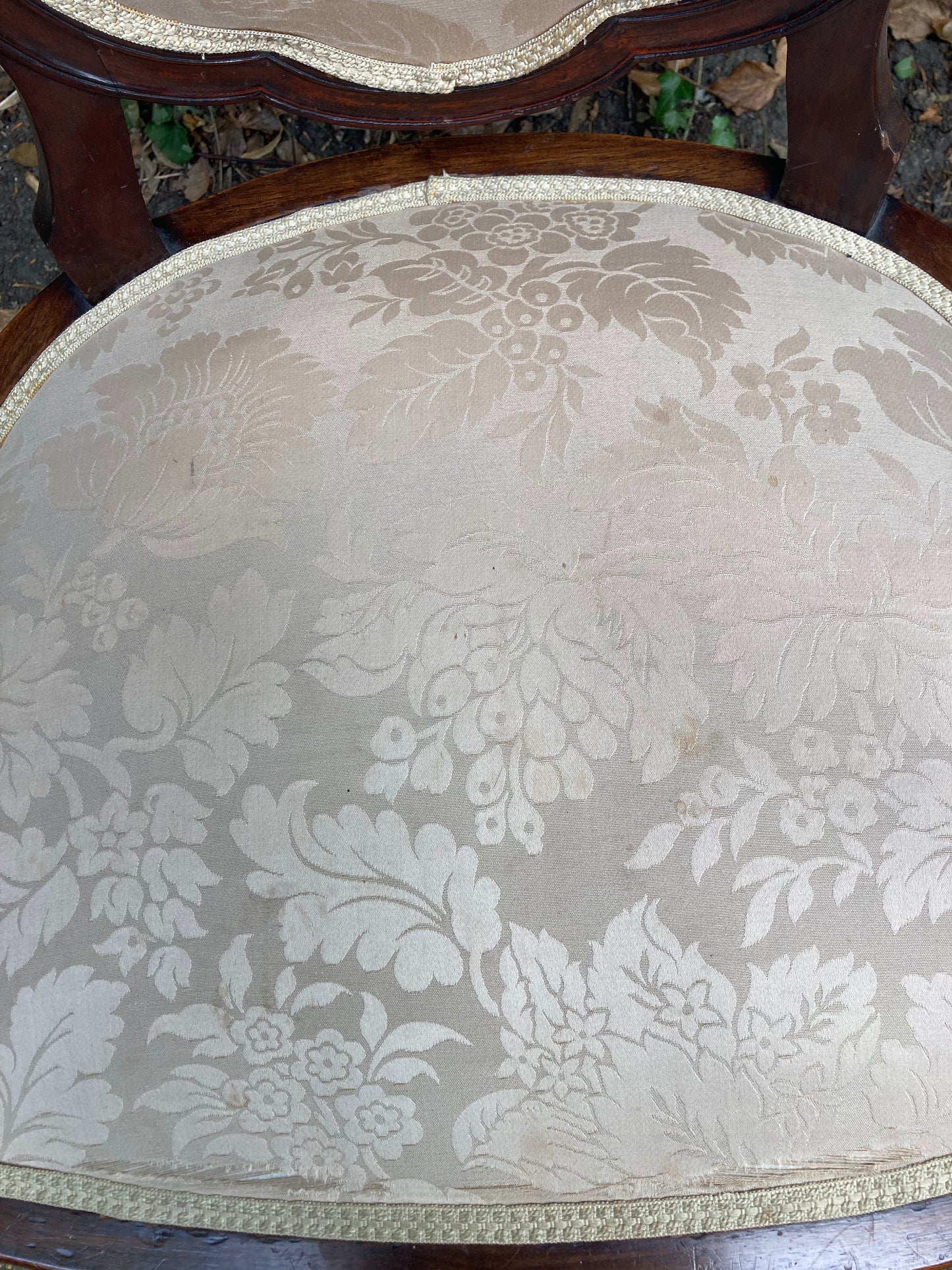 Vintage Mahogany French Style Armchair