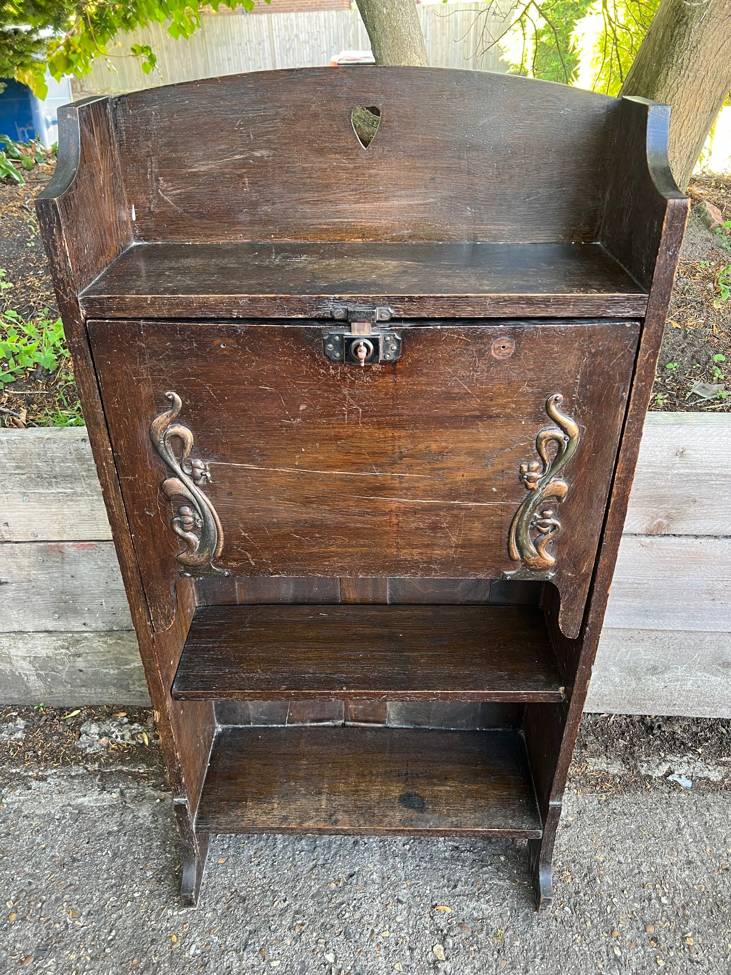 Arts And Crafts Student Bureau/Bookcase Bureau