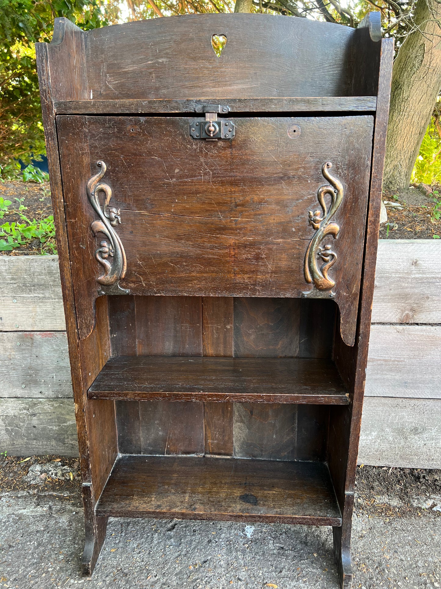 Arts And Crafts Student Bureau/Bookcase Bureau