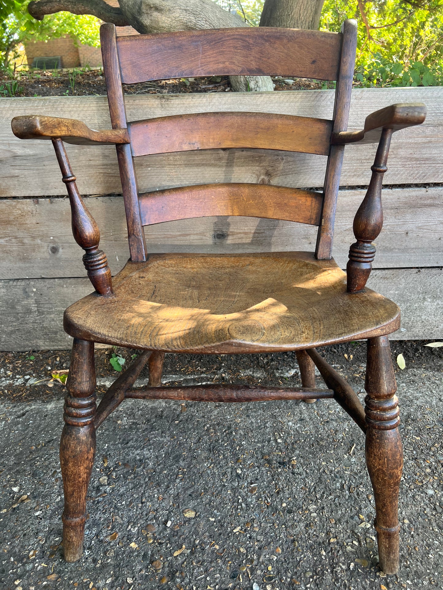 Victorian Elm Bar Back Carver Chair