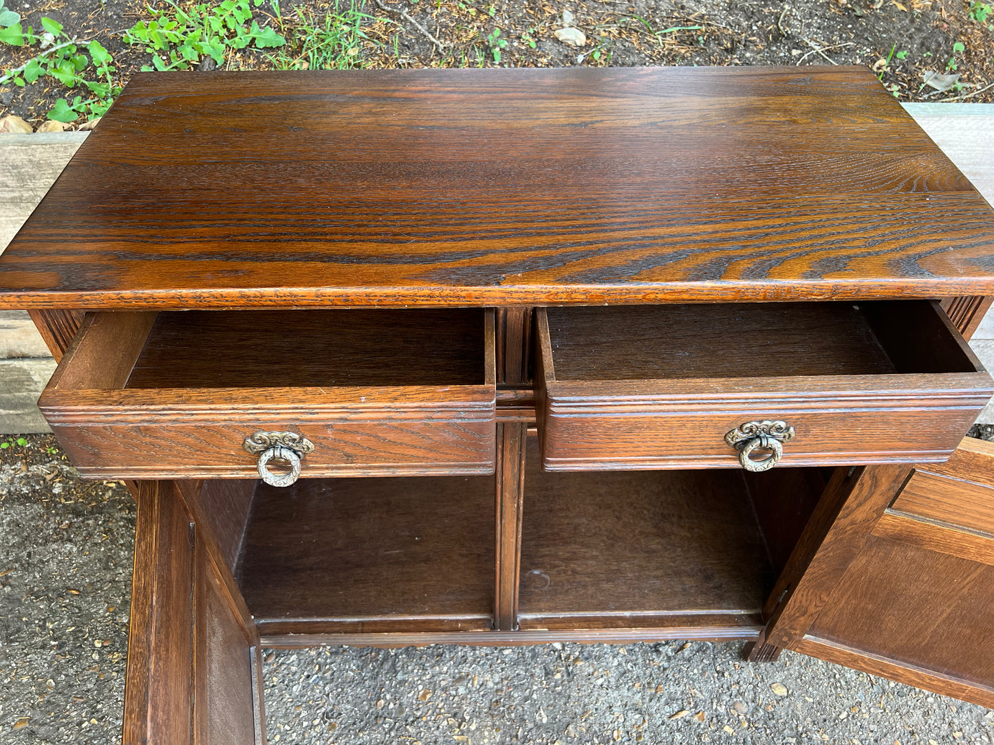 Old Charm Small Sideboard Two Drawers Over Two Cupboards