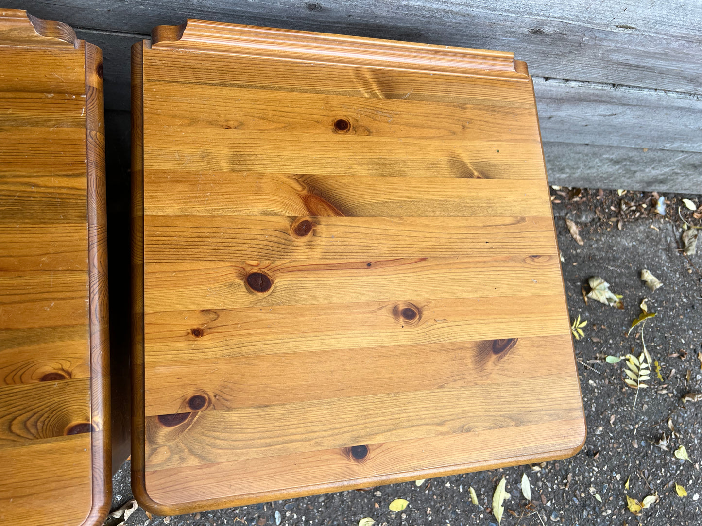 Pair Ducal Pine Bedside Tables