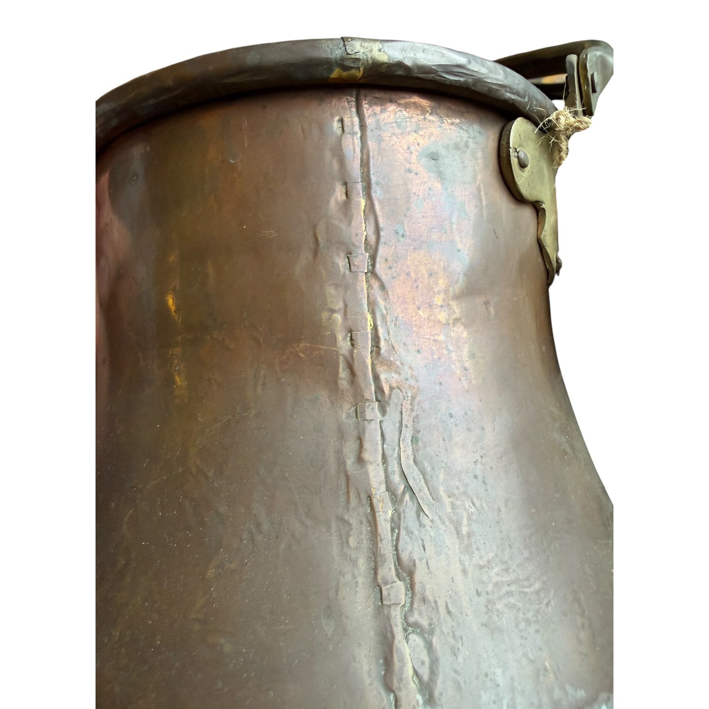 Vintage Small Copper & Brass Milk Churn / Dairy Carrier