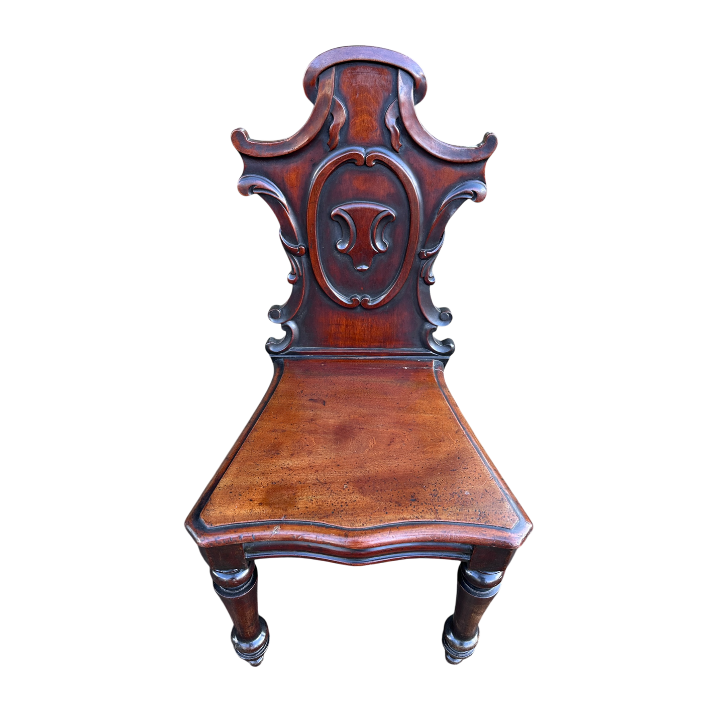 Antique Mahogany 1800s Occasional Hall Chair