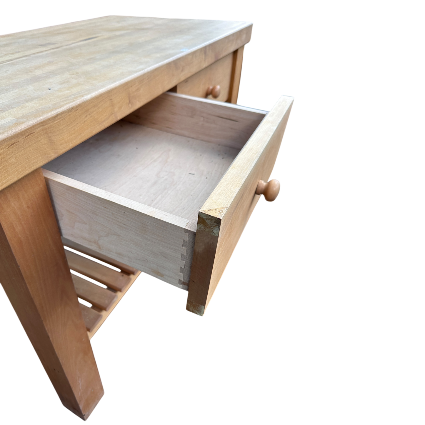 Solid Beech Wood Kitchen Island Table Butchers Block