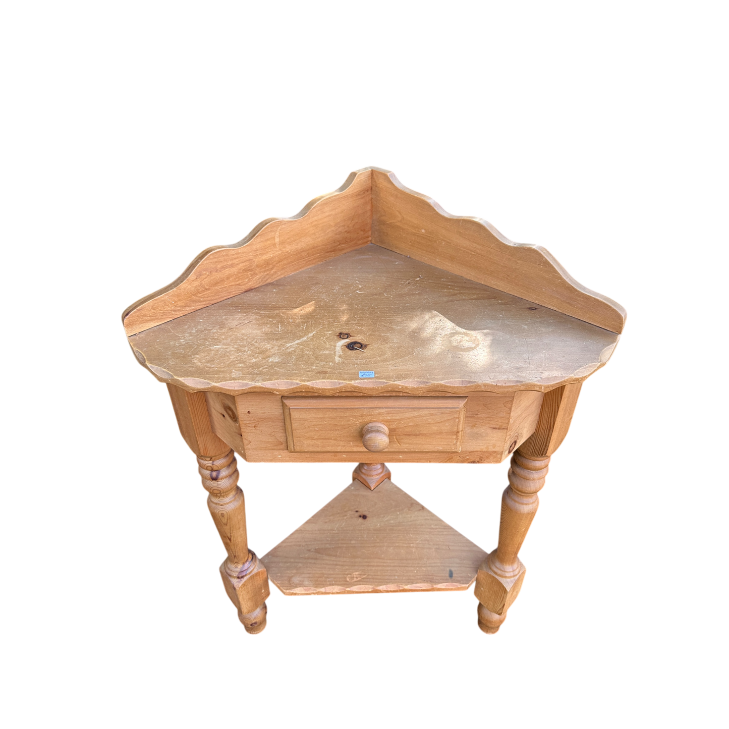 Solid Pine Corner Occasional Table