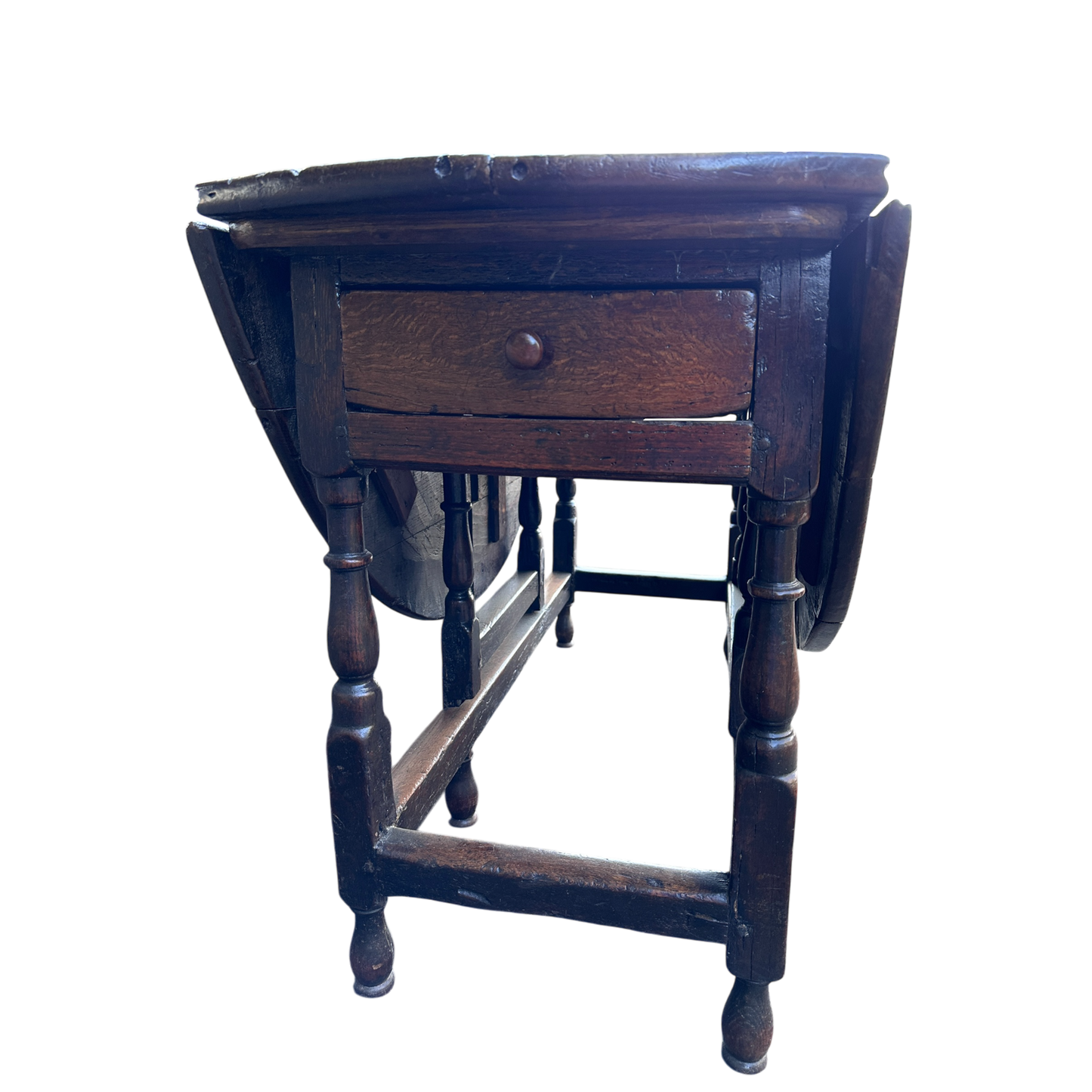 Antique Oak Drop Leaf Gate leg Dining Table