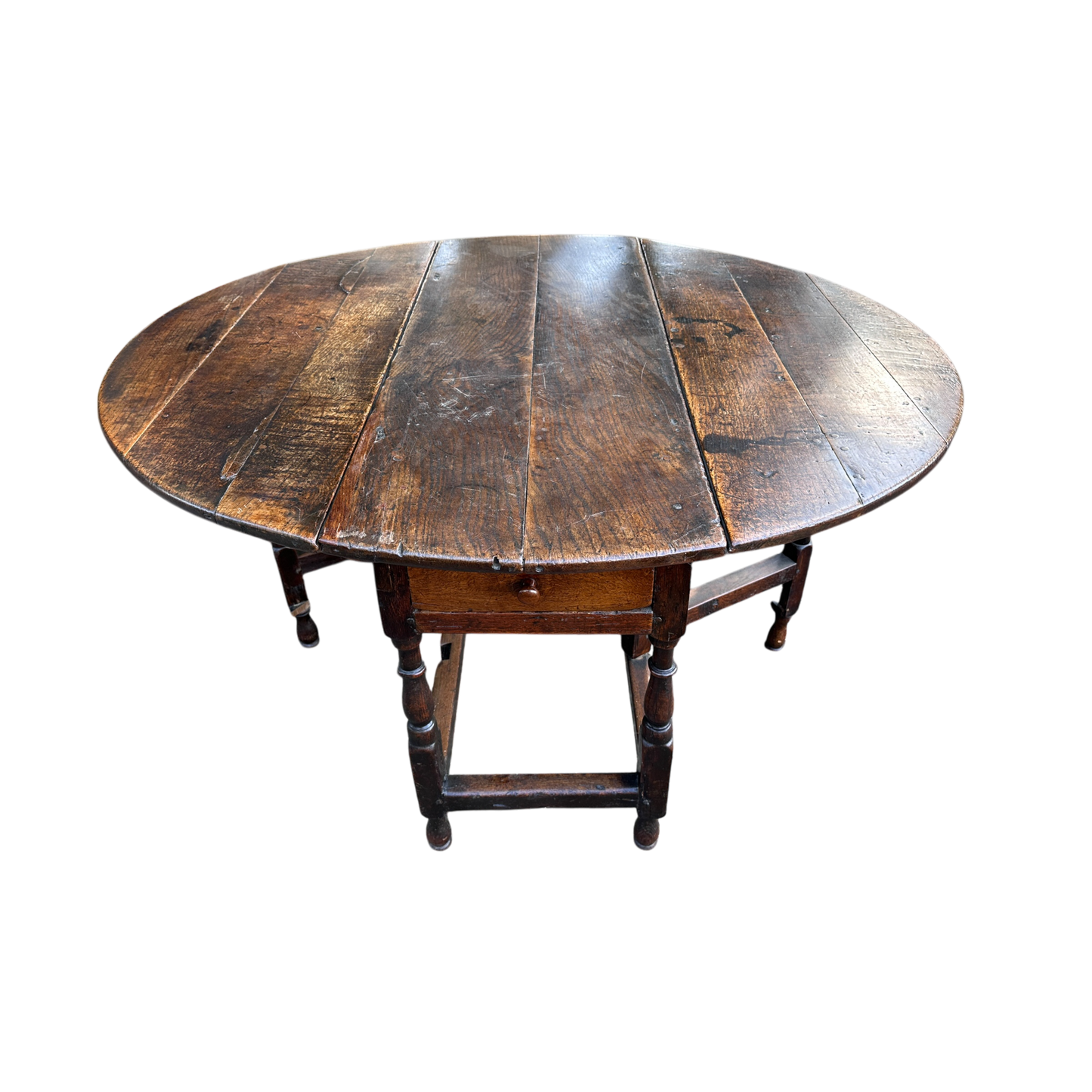 Antique Oak Drop Leaf Gate leg Dining Table