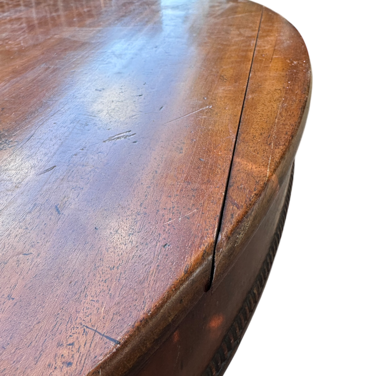 19th Century Mahogany Oval Dining Table on cabriole legs