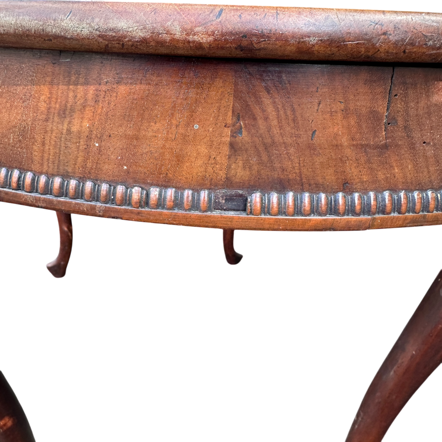 19th Century Mahogany Oval Dining Table on cabriole legs