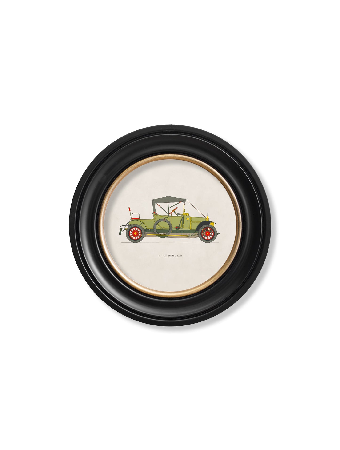 vermodel automobile - premium glass-fronted framed art print with solid wood frame, a beautiful addition to stylish homes
