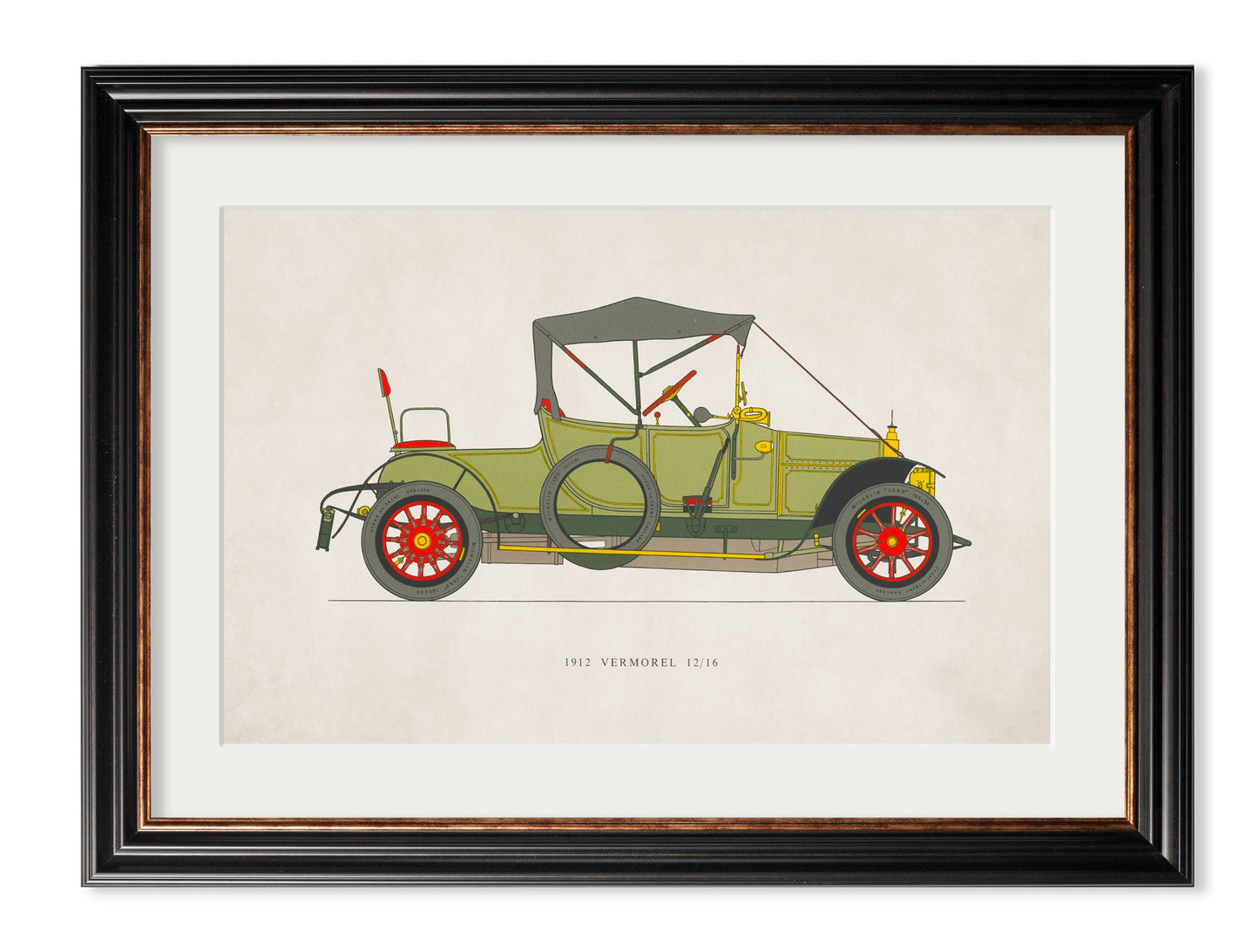1912 vermorel 12 16 - premium glass-fronted framed art print with solid wood frame, ideal for modern interiors