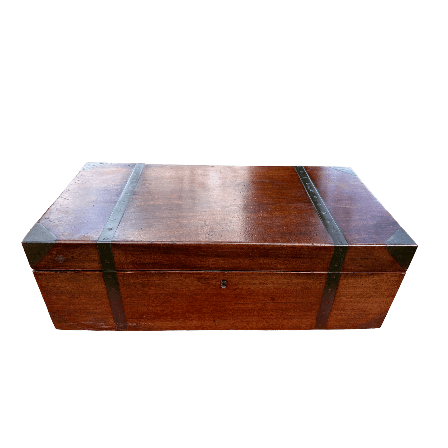 Antique Campaign Style Writing Slope BoxThe Furniture Recycling Shop
