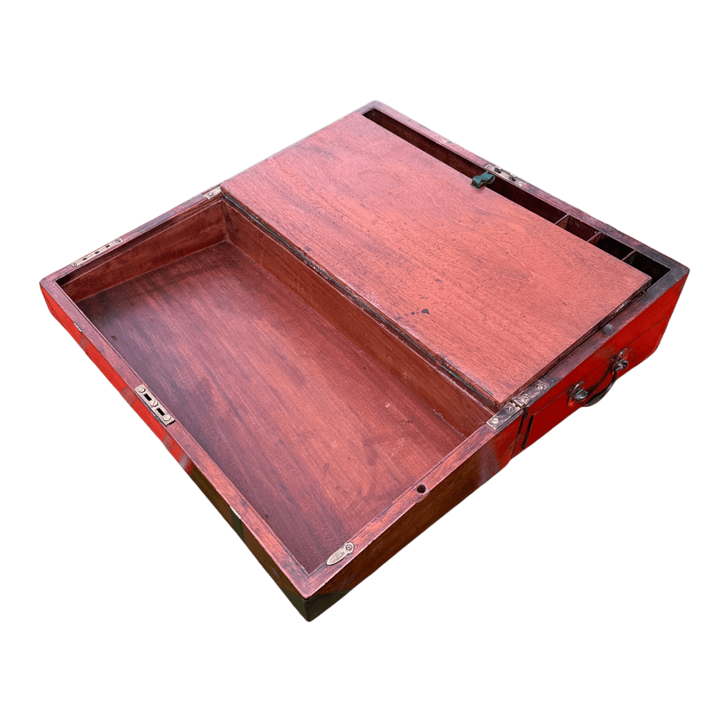 Antique Campaign Style Writing Slope BoxThe Furniture Recycling Shop