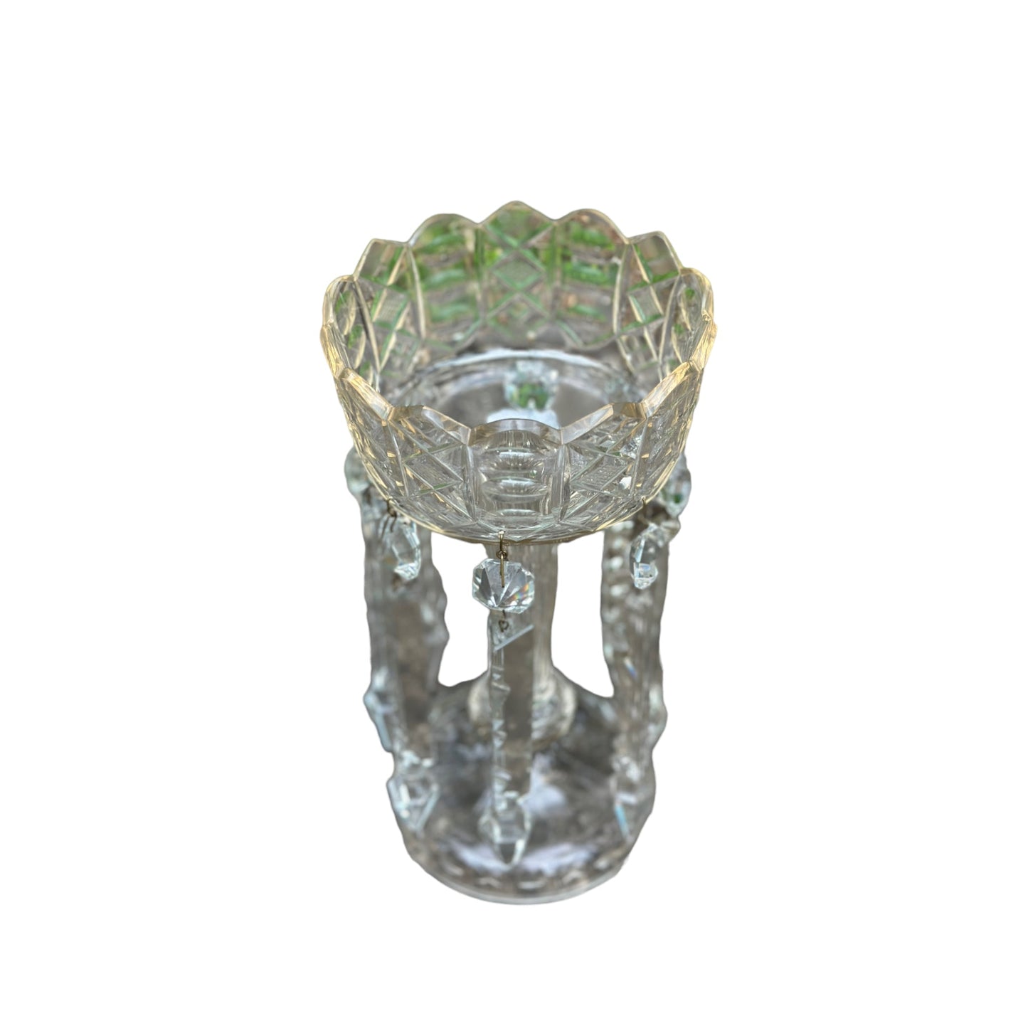 Antique Cut Glass Lustre VaseThe Furniture Recycling Shop