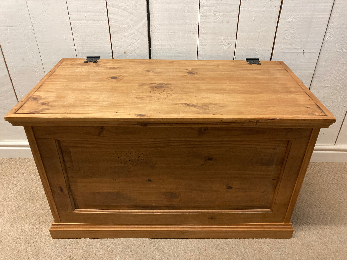 Solid Pine Trunk Blanket Box Storage