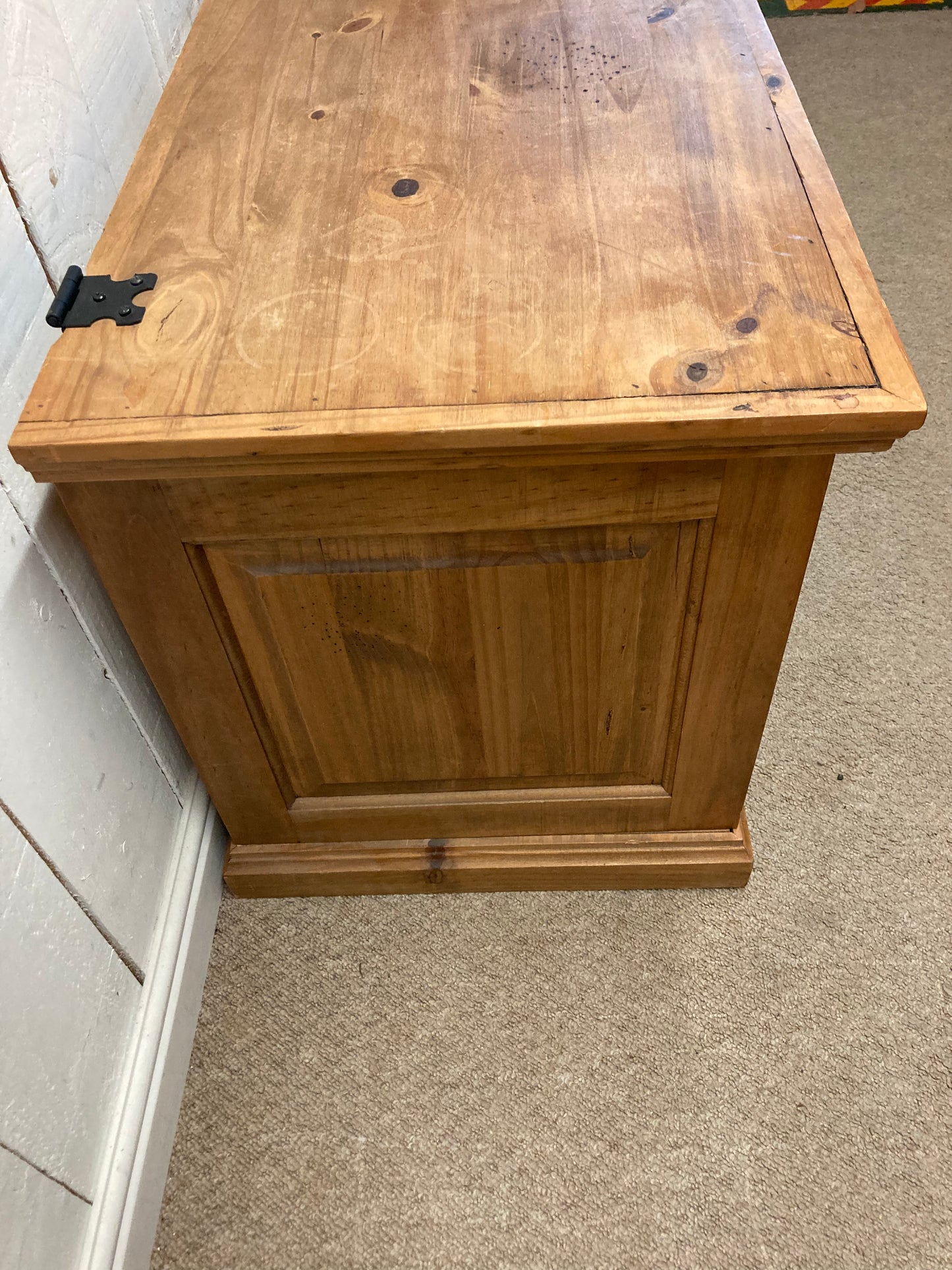 Solid Pine Trunk Blanket Box Storage