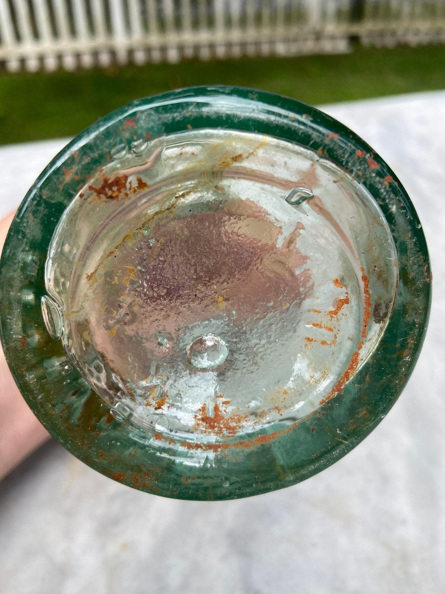 North Eastern Hotel Antique Aqua Green Glass Bottle - Vintage Glass BottleThe Furniture Recycling ShopBottle