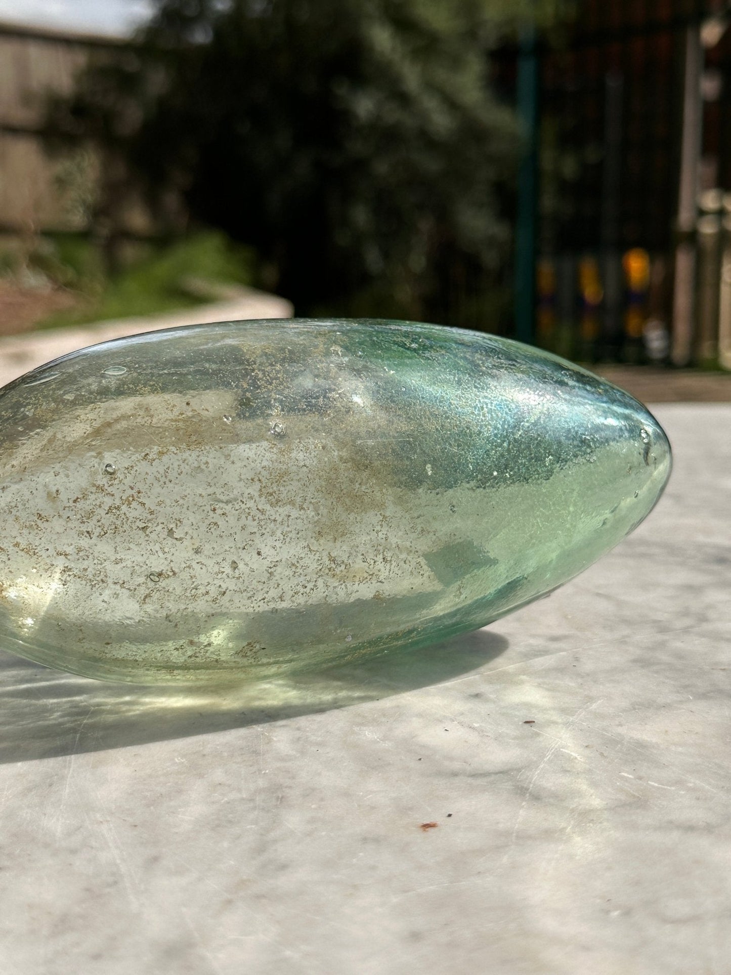 Plain Antique Aqua Blue Bottle - Vintage Glass BottleThe Furniture Recycling ShopBottle