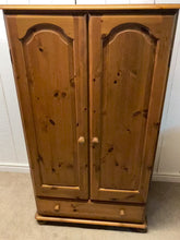 Load and play video in Gallery viewer, Solid Pine Small Wardrobe

