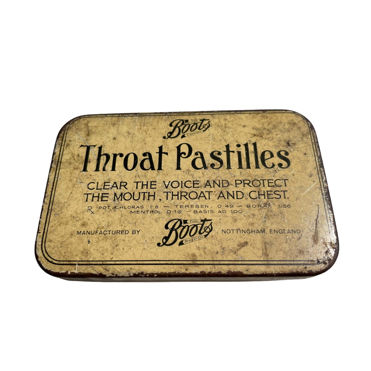 Vintage Boots the Chemist Catarrh Pastilles Tin, Nottingham 1960sThe Furniture Recycling ShopTins