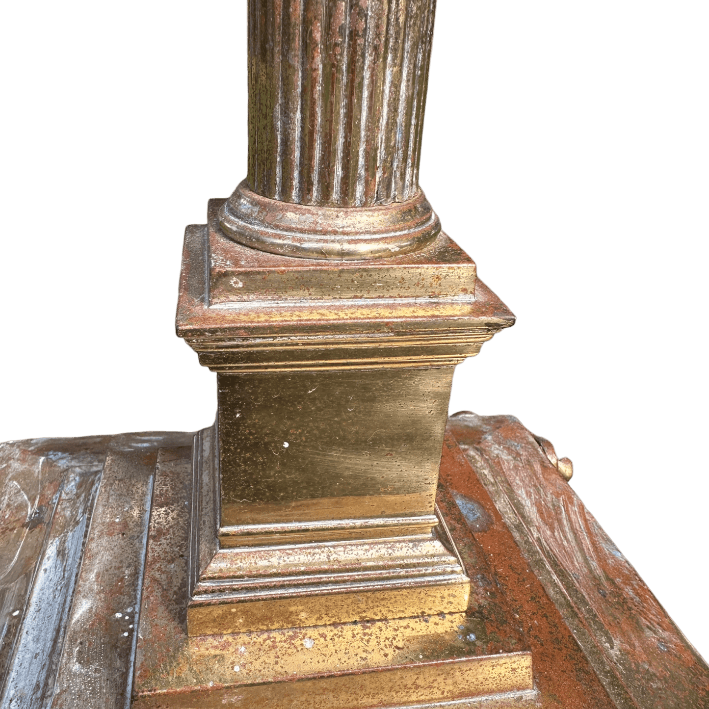 Vintage Fluted Column Adjustable Floor Standard LampThe Furniture Recycling Shop