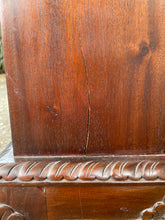 Load image into Gallery viewer, Vintage Hardwood Three Drawer Ornate Bedside Table
