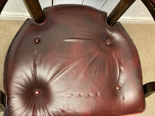 Load image into Gallery viewer, Red Leather Upholstered Office Chair Button Back
