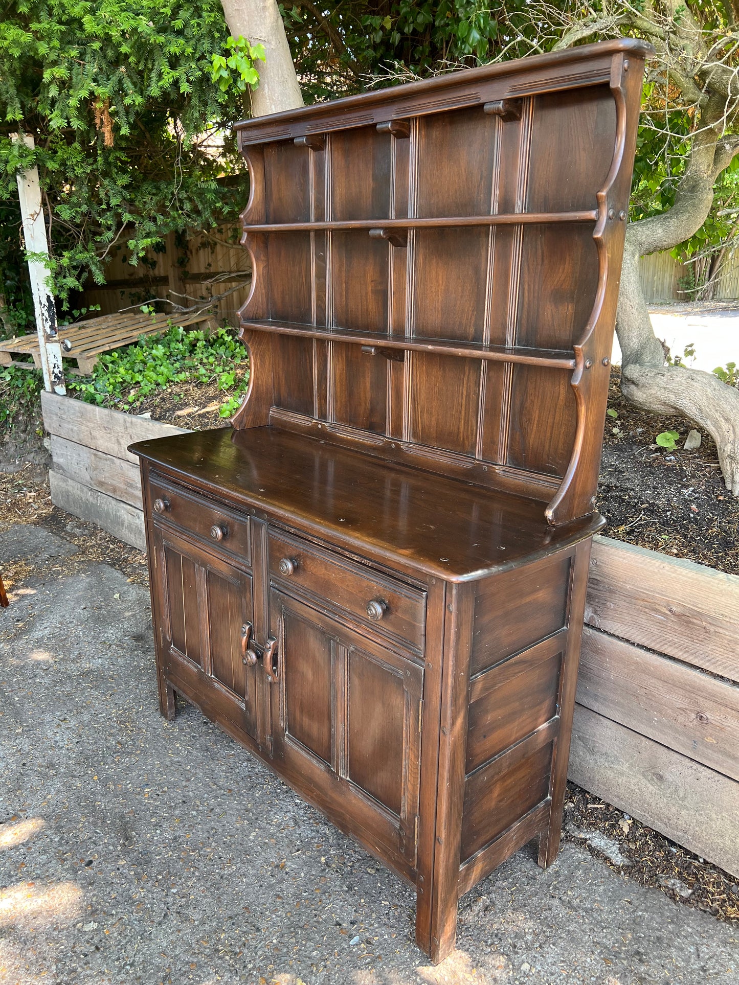 Ercol Dark Wood Dresser