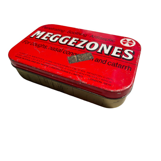 1970's Vintage Meggezones Tin For Cough LozengesThe Furniture Recycling ShopTins
