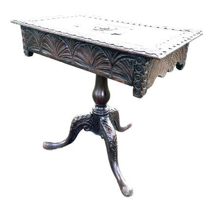 19th Century Carved Oak Hall Console TableThe Furniture Recycling Shop