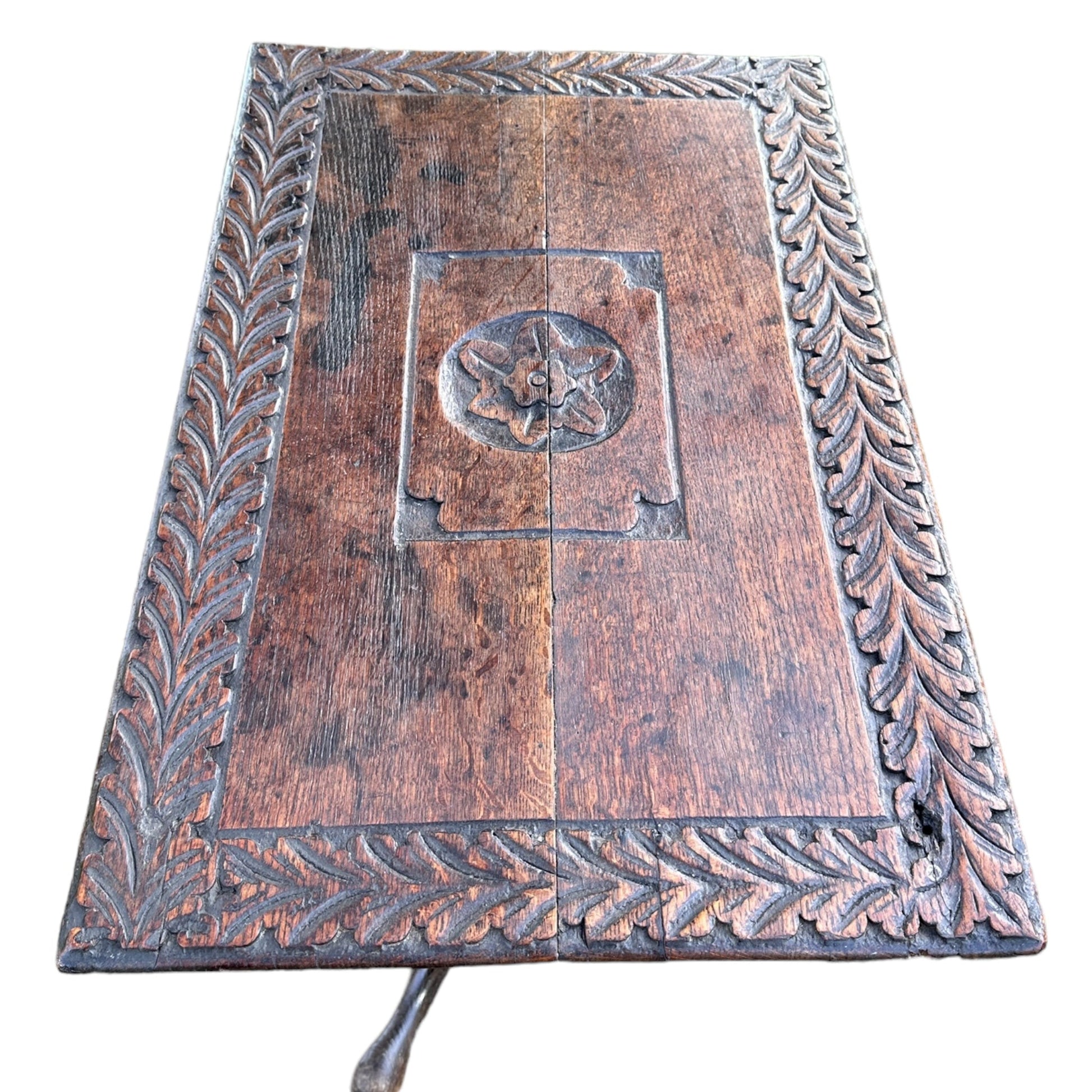 19th Century Carved Oak Hall Console TableThe Furniture Recycling Shop