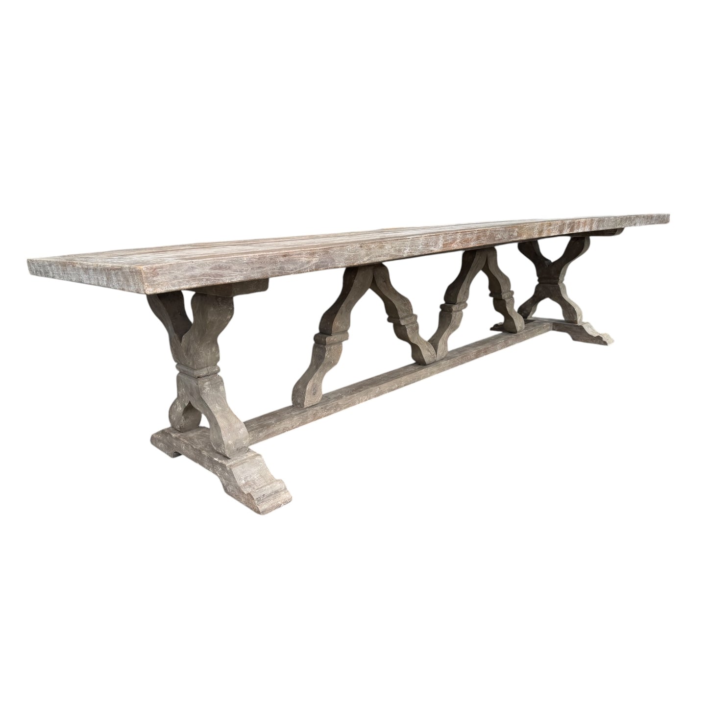 Flamant “Reggie” 3.2m Dining Table – Handmade Reclaimed Wood Country House Style