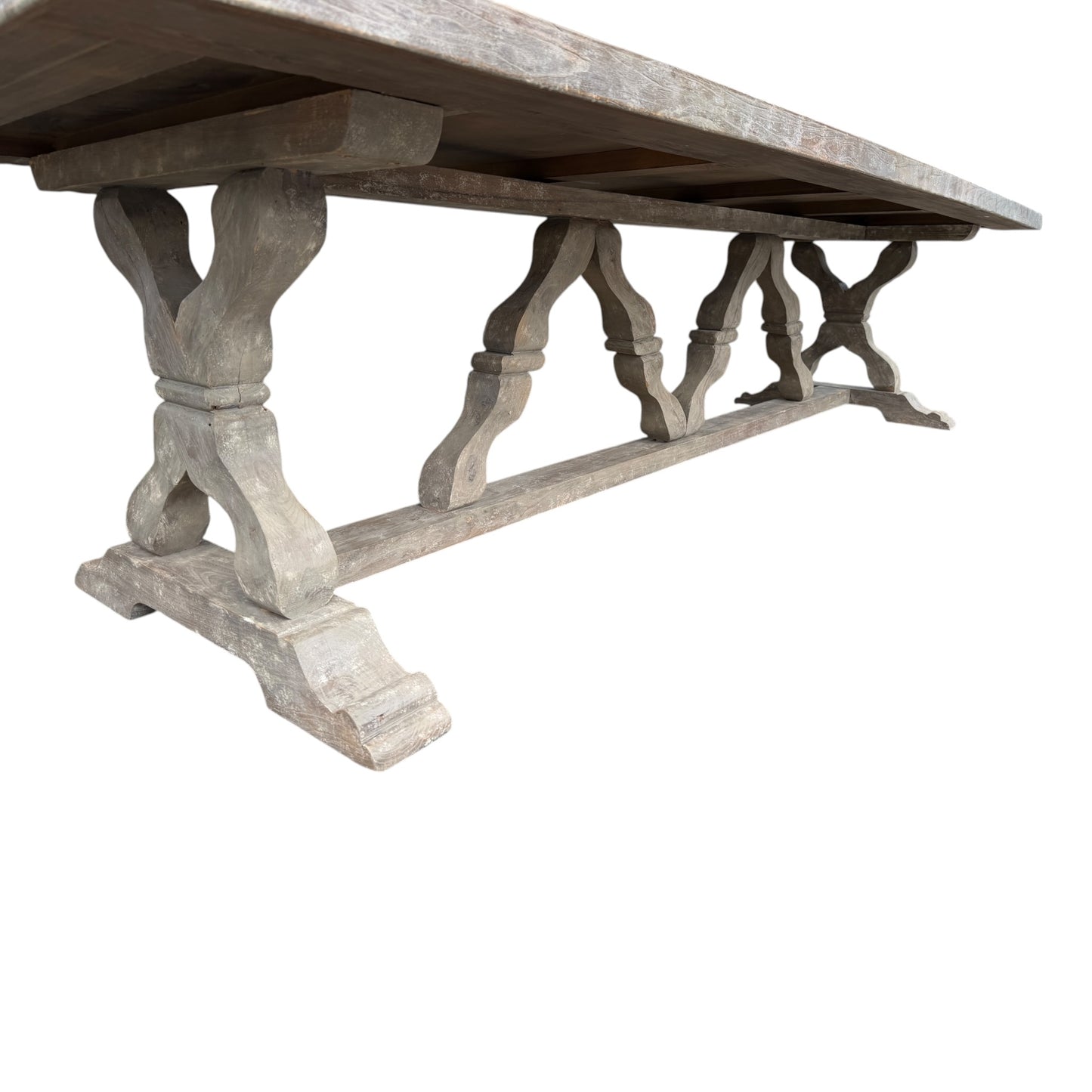 Flamant “Reggie” 3.2m Dining Table – Handmade Reclaimed Wood Country House Style