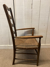 Load image into Gallery viewer, Rush Seat Elm Wood Ladder Back Chair
