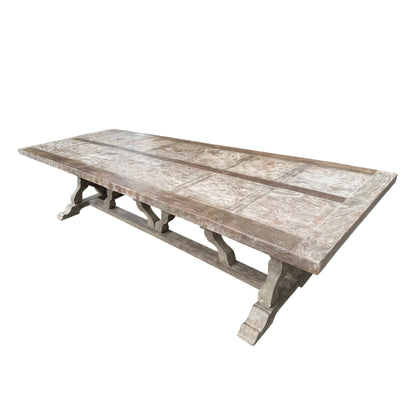 Flamant “Reggie” 3.2m Dining Table – Handmade Reclaimed Wood Country House Style