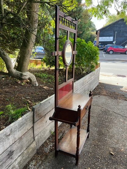 Antique Oak Hall Stand