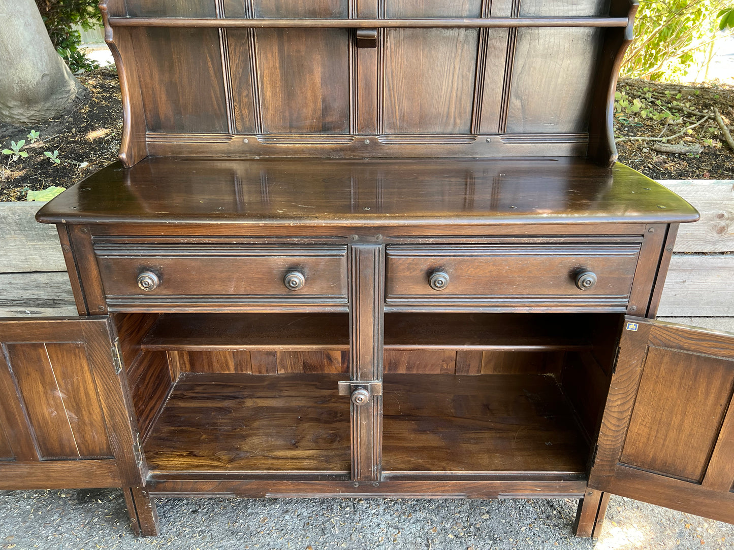 Ercol Dark Wood Dresser