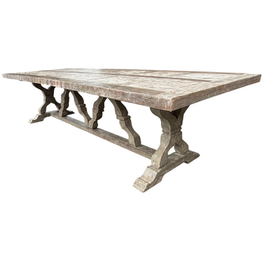 Flamant “Reggie” 3.2m Dining Table – Handmade Reclaimed Wood Country House Style