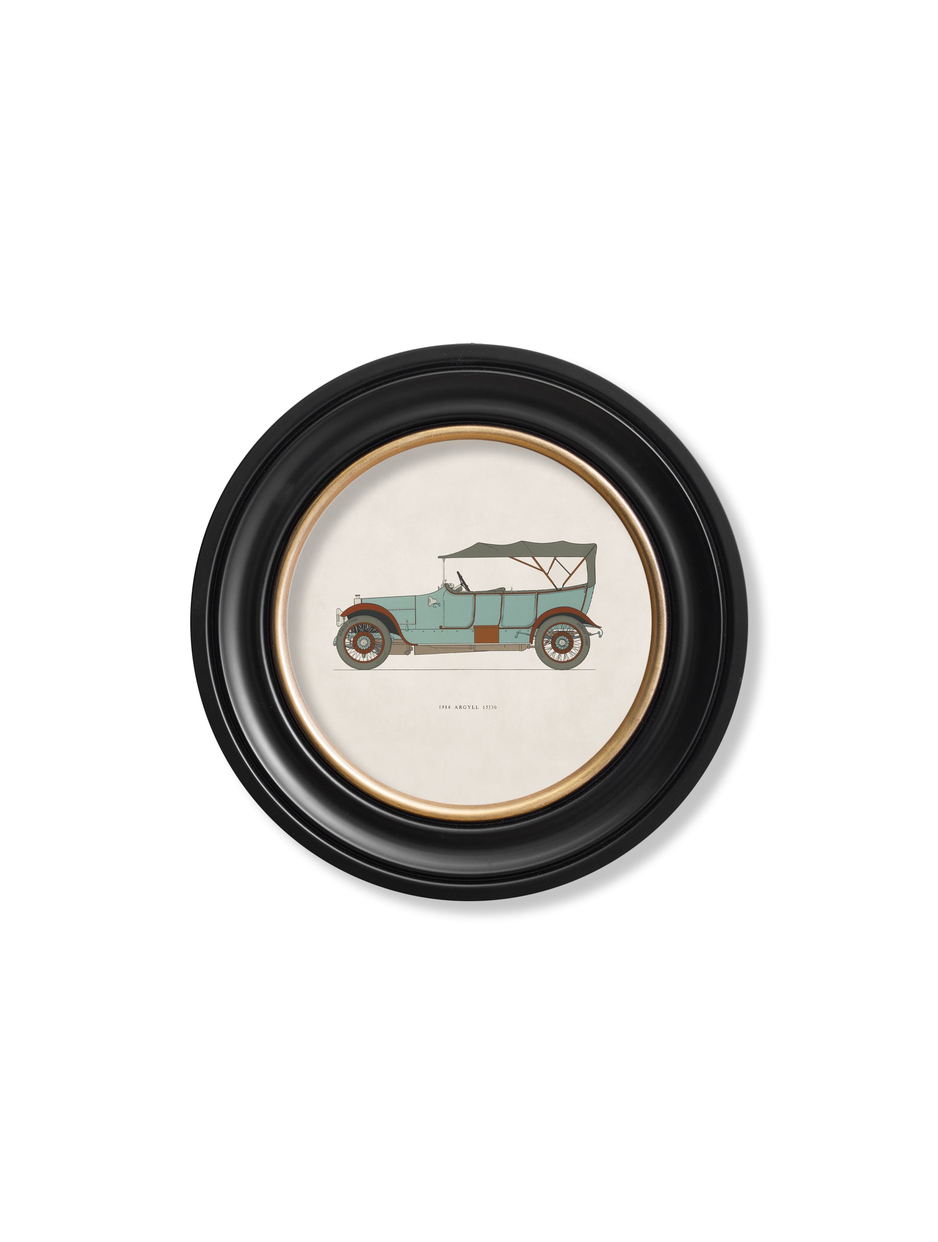 1914 argyll 15 30 - premium glass-fronted framed art print with solid wood frame, ideal for modern interiors