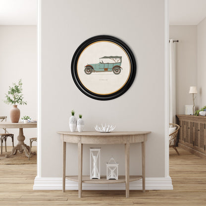 1914 argyll 15 30 in size 70 x 70cm - glass-fronted framed wall art print with solid wood frame, a beautiful addition to stylish homes