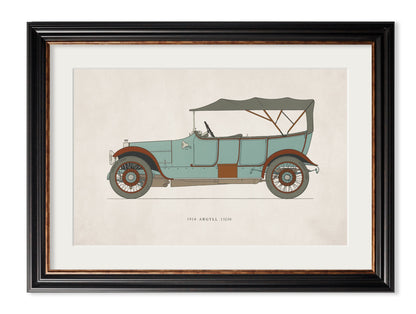 1910 daimler 38  - premium glass-fronted framed art print with solid wood frame, adds elegance to your decor